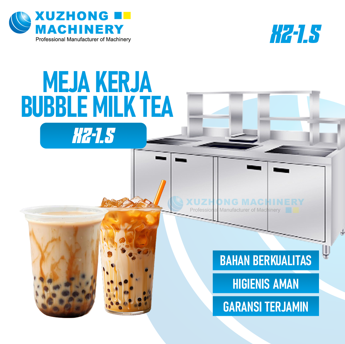 XZ-1.5 Rak Dan Meja Kerja Bubble Milk Tea